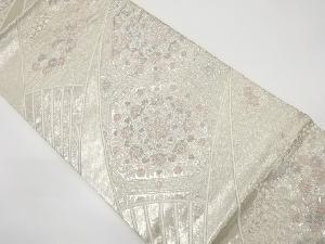 扇面唐花華文織出し袋帯